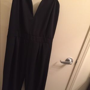 Strapless black jumpsuit